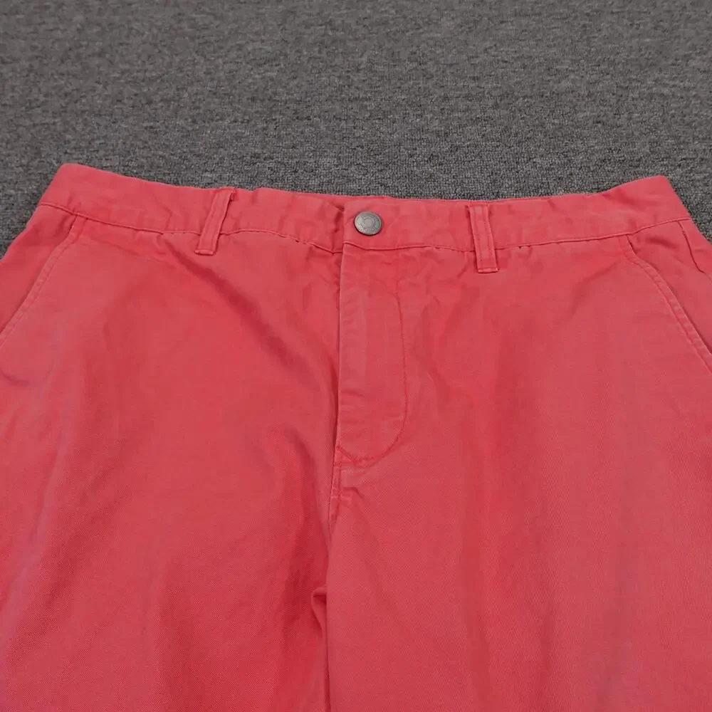 Bonobos Shorts Mens 34 Red Chino Cotton 9 Inseam Flat Front Casual Summer
